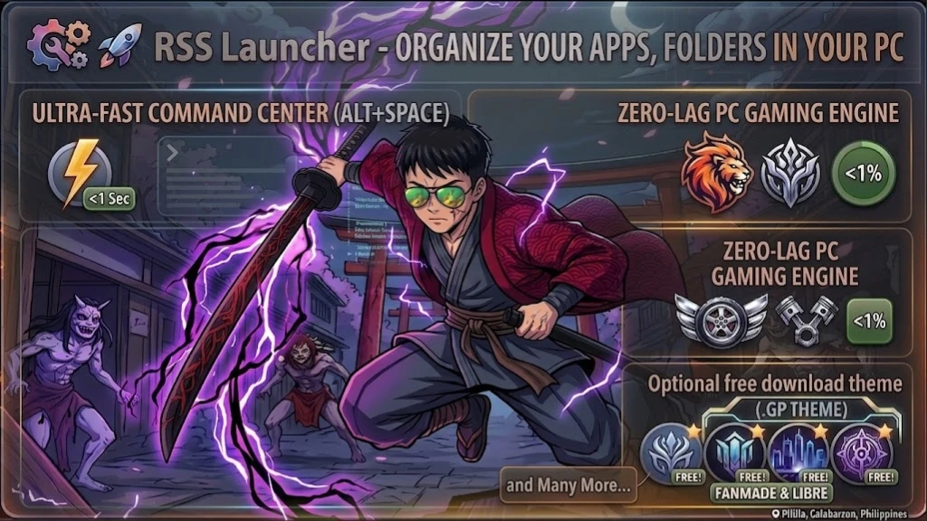 RSS App Launcher Showcase Slide 1